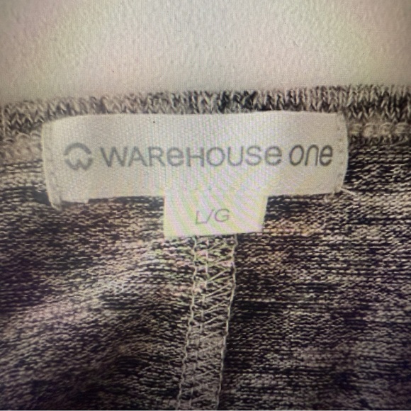 WAREHOUSE ONE Women Long Sleeve Pink Heathered Pullover Tunic Top Size L - Picture 3 of 3